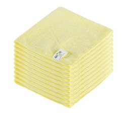 3130Y LINGE MICROFIBRE JAUNE 16X16 240GSM 10/PK