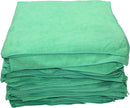 PLUSH MICROFIBER POLISHING CLOTH - 16" X 16" GREEN 100/PKG