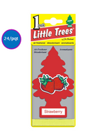 LITTLE TREES DÉSODORISANT STRAWBERRY 24/PQT